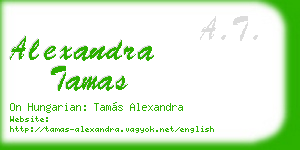alexandra tamas business card