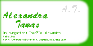 alexandra tamas business card